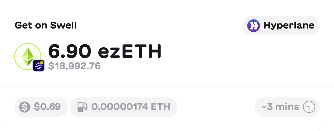 Superbridge for Hyperlane Warp Route enabled tokens